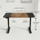 thumbnail image 3 of Escritorio Altura Ajustable Eléctrico 120cm Profesional Duo Marron, 3 of 8