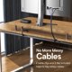 thumbnail image 5 of Gestión de cables para debajo del escritorio Delamu J Channel, paquete de 4, negro, 5 of 9