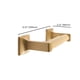 thumbnail image 2 of Portarrollos Sento Gold De Doble Soporte En Latón Satinado, 2 of 5