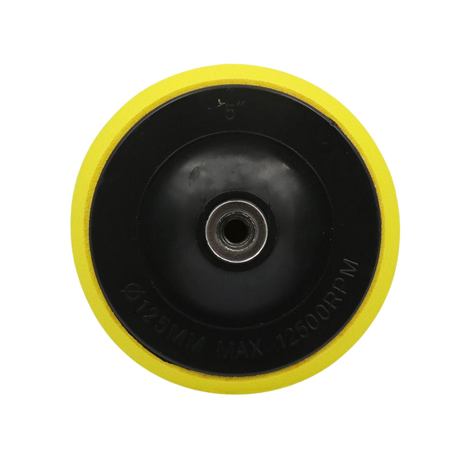 Magideal - Almohadilla De Respaldo De Disco De Lijado Lijador Flexible Placa Pulsador Lijadora Portátil De Perforación Portátil De Lijado Para Adaptador De Talad 5 Pulgadas 125 Mm M14