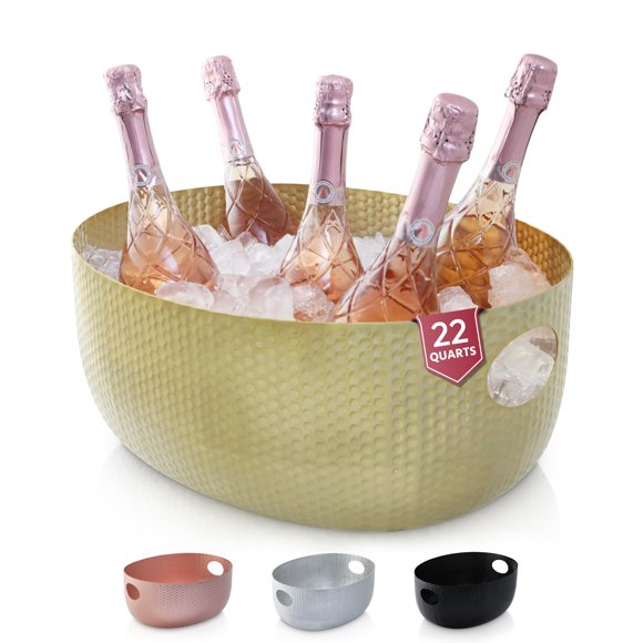 Cubo de Hielo Metálico Gusto Nostro de 22 qt (21 L)