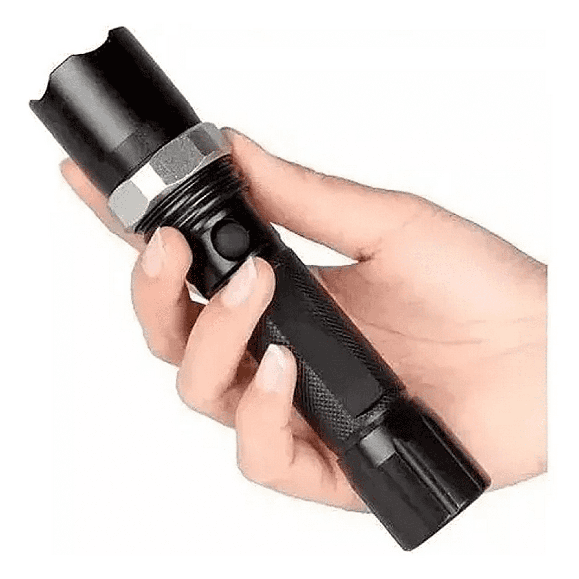 Genérico - Linterna Led Tactica Zoom Swat Led Cree Q5 Recargable Blanco