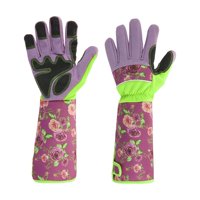 Ioensy - Guantes Largos De Jardinería De 2 Piezas, Guantes De Trabajo Multiusos Para Jardín, Violeta