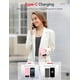 thumbnail image 5 of Power Bank aonidi 20000 mAh rosa con cables integrados, 5 of 9