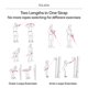 thumbnail image 5 of Cuerda para tríceps Vulken 61 cm y 43 cm, equipo de gimnasio rosa, 5 of 7