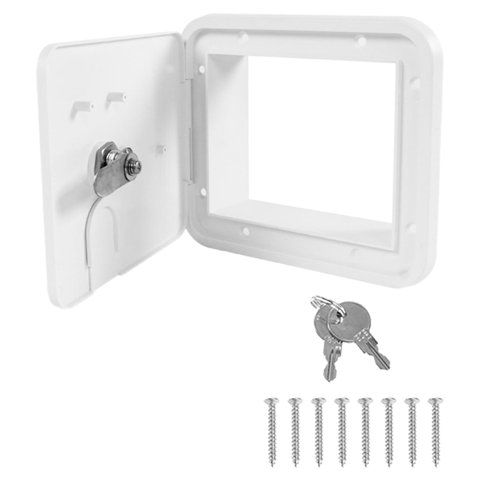 Magideal - Escotilla Eléctrico De Remolque Cuadrado Rv, Escotilla De Alimentación Eléctrica De Remolque Rv, Ajuste Impermeable Para Mang