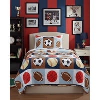 Imac Hogar - Cubrecama Infantil Quilt Sherpa Otoño Invierno Plaza Y Media