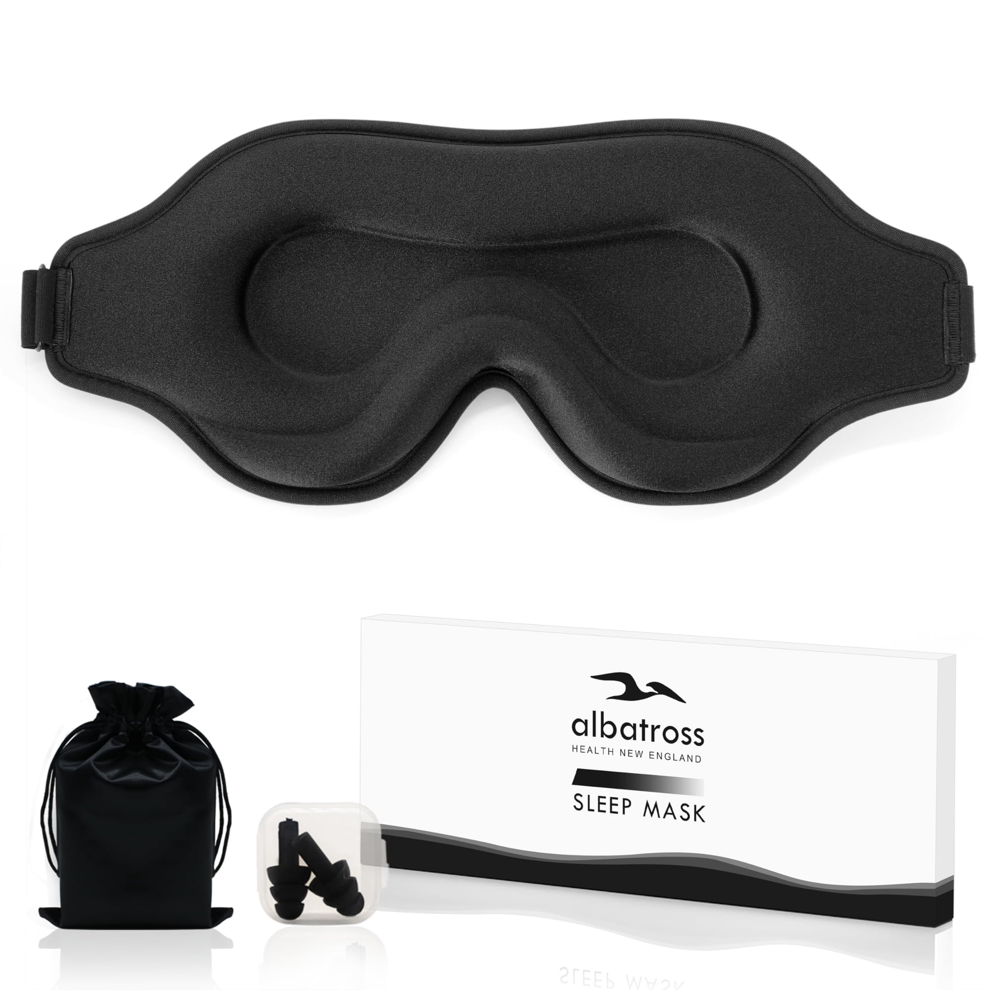 Antifaz Para Dormir Albatross Health Para Quienes Duermen De Lado, Ajustable