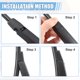 thumbnail image 4 of Conjunto de Brazo de Limpiaparabrisas Trasero Reemplazo de Ensamblaje de Limpiaparabrisas para Volkswagen Jetta 2011-2018, 4 of 7