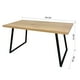 thumbnail image 3 of Mesa de comedor 75x80x150 Metal Madera, 3 of 6