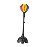 Ioensy - Bolsa De Boxeo Deportiva Speed Ball Con Soporte Para Ejercicios De Sparring Rojo Amarillo Azul