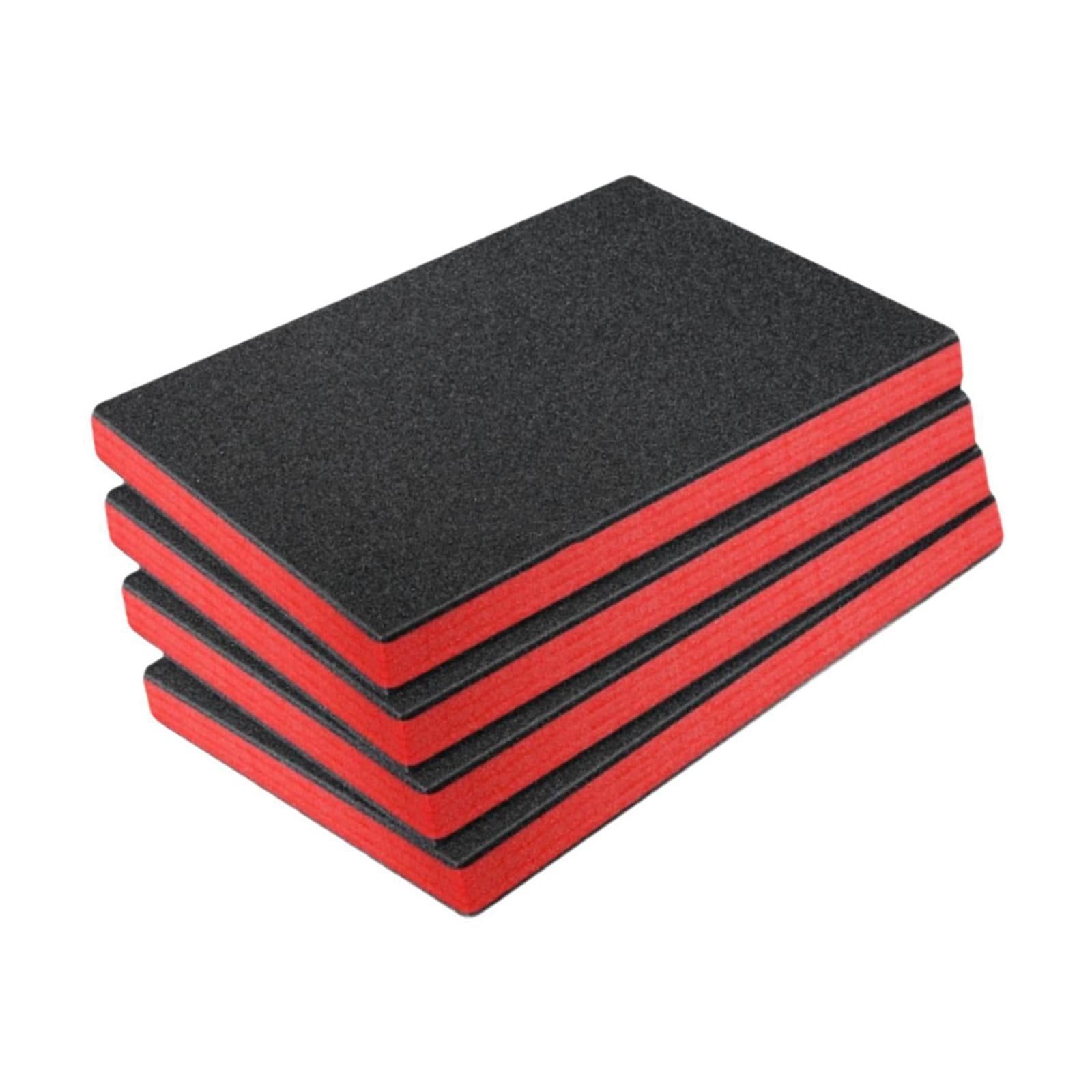 Magideal - 4 Unidades De Espuma Para Cajas De Herramientas, Insertos De Espuma Para Estuches, Forro De Cajas, Láminas De Espuma Reutilizables Y Extraíbles, Lámin 50 Cm X 335 Cm X 38 Cm