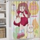 thumbnail image 5 of ABEJA Y PUPPYCAT-theme 4-Piece Shower Curtain Set with Rugs, Waterproof Bathroom Decor Set Includes Bath Mat, U-Shaped Rug, Toilet Lid Cover and Curtain with Hooks, 5 of 6