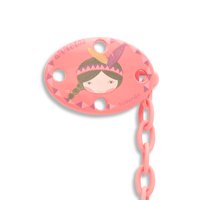 Suavinex - Broche Pinza Ovalado Indio Rosado