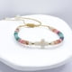 thumbnail image 2 of Pulsera De Mostacilla Colores, Cruz Conchaperla, Ajustable Blanco 9 Cm 20 Cm, 2 of 4