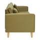 thumbnail image 3 of Sofa New Retro 3c + 2 Pouf Felpa 05 Verde Musgo, 3 of 6