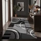thumbnail image 3 of Alfombra Pasillera 3d Decorativa W.m G Moderna 1.8 M 60 M Ralla Blanco Negro, 3 of 3