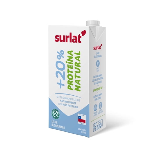 Leche Descremada +20% Proteína 1 L SURLAT