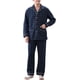 thumbnail image 2 of Pijama de franela a cuadros con botones delanteros para hombre - Manga larga, 2 of 5