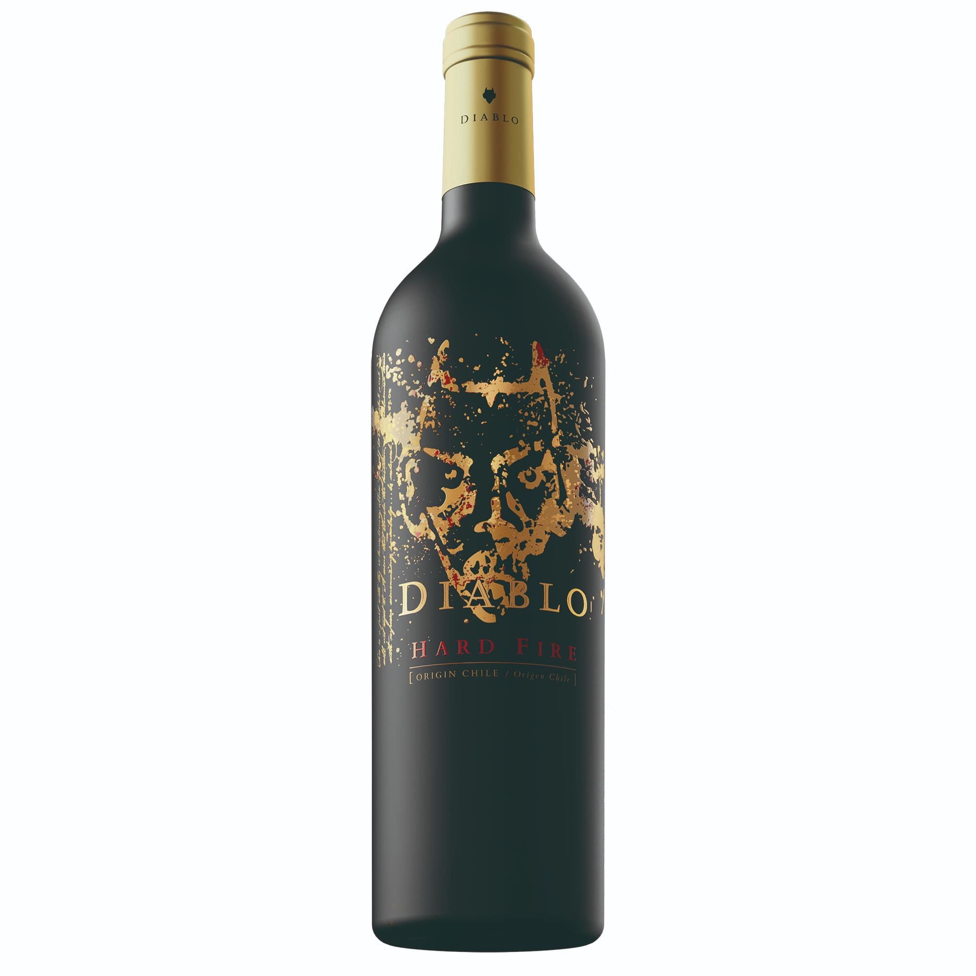 Vino Tinto Cabernet Sauvignon Hard Fire 16° Botella 750 ml Diablo