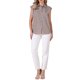 thumbnail image 2 of INSPIRE CHIC Top de Gingham para Mujeres Trabajo Manga Corta Vintage Cuadros Camisa Abotonada XL Marrón, 2 of 6