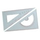 thumbnail image 4 of Regla Triangular, Transportador Profesional Portátil Para Profesores, Artistas, Enseñanza, Regla De ángulo Recto, 4 of 5