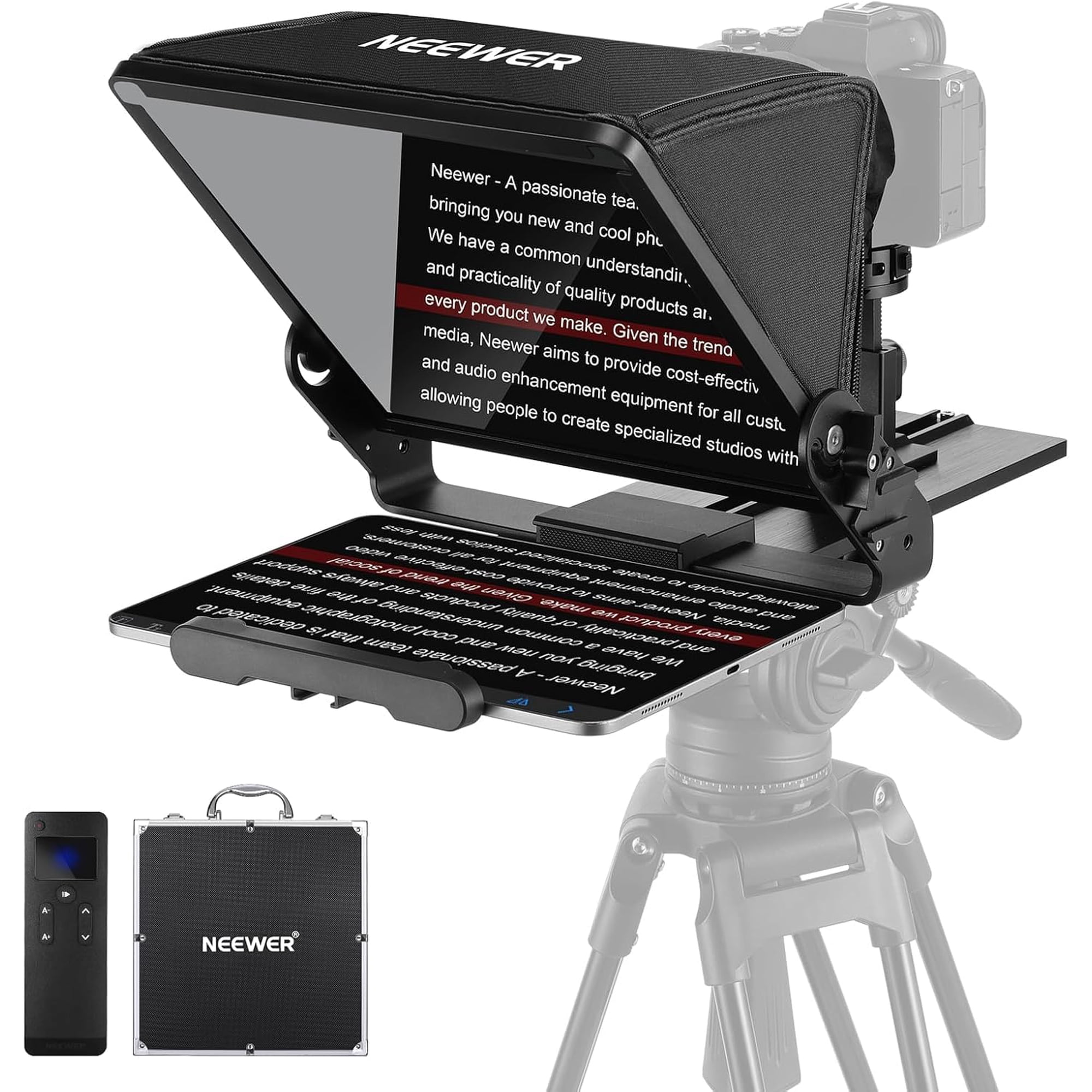 Teleprompter Neewer X12ii Con Soporte De Cámara Tipo Arca Para Ipad