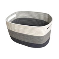 Magideal - Canasta Tejida Con Manijas De Ropa Múltiple De Ropa Sucia Portátil Cesta De Almacenamiento Canasta De Lavandería Para Sala De Estar Para El Hogar Sala