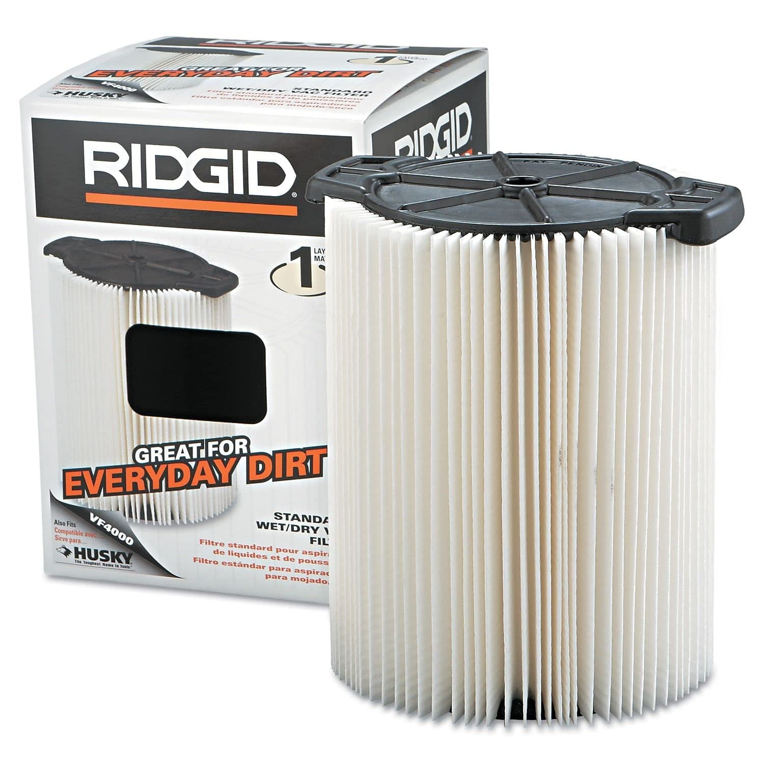 Filtro Ridgid Vf4000 Estándar Para Aspiradora Húmeda Y Seca