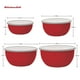 thumbnail image 3 of Prep Bowls KitchenAid, juego de 4 unidades con tapa, color rojo imperio, 3 of 3