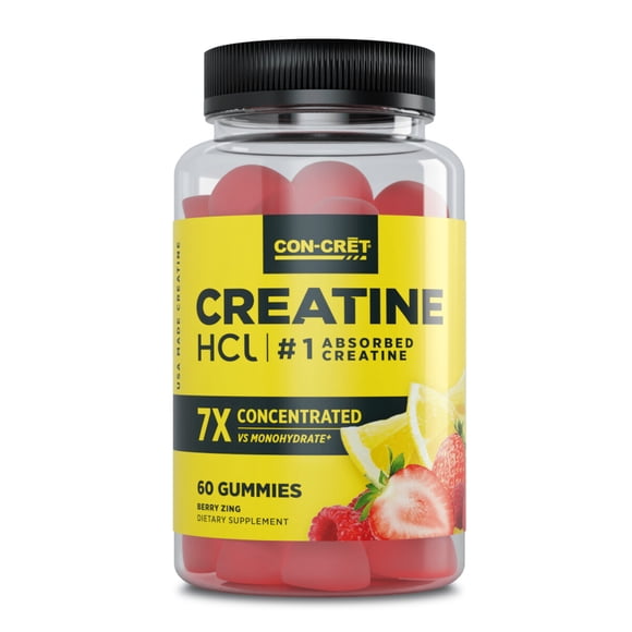 Gomitas Creatina HCl CONCRET Berry 60 Unidades 7X Potente