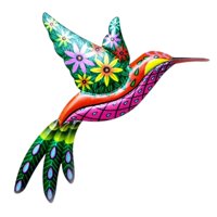 Magideal - Colibrí De Metal, Arte De Pared, Color Brillante, Inspirador, Decoración De Pared, Escultura, Colgante Para Interior, Exterior, Hogar, Dormitorio, Bañ D