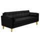 thumbnail image 2 of Sofa Retro 3cg Felpa 01 Negro, 2 of 6