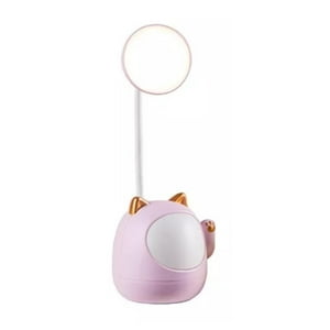Total Click - Lampara De Escritorio Led Usb Forma De Gato Rosado