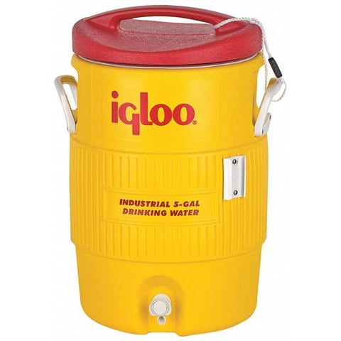 Enfriador Igloo Plastilina Amarillo/Rojo 19 L (5 Galones) Fba_451