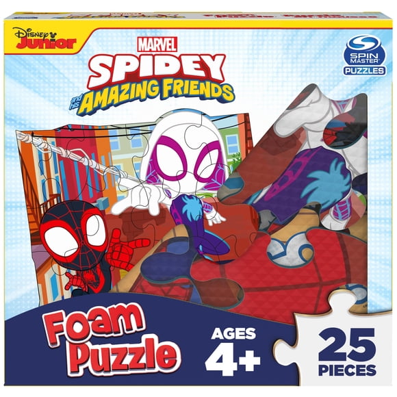 Puzzle Squishy de espuma Spin Master Marvel Go Spidey! ¡25 piezas