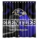 thumbnail image 1 of Cortina de ducha de los Baltimore Ravens, juego de cortina de baño con ganchos, tamaño 66 x 72 pulgadas, 1 of 3