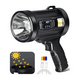 thumbnail image 2 of Linterna Pistola Recargable Usb Solar Colores Linterna Negro Luz Blanco, 2 of 3