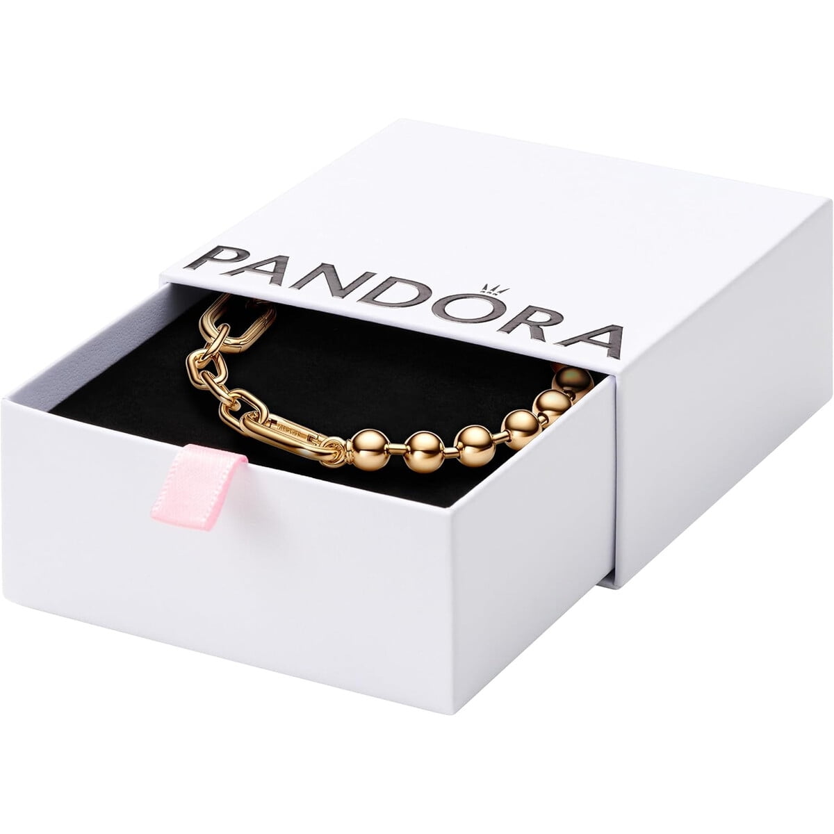 Pulsera Pandora Me Cadena Dorada Eslabones Compatible Charms