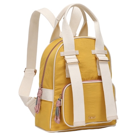Calu Bags - Mochila Mujer Ophelia Pastel Mostaza Calu