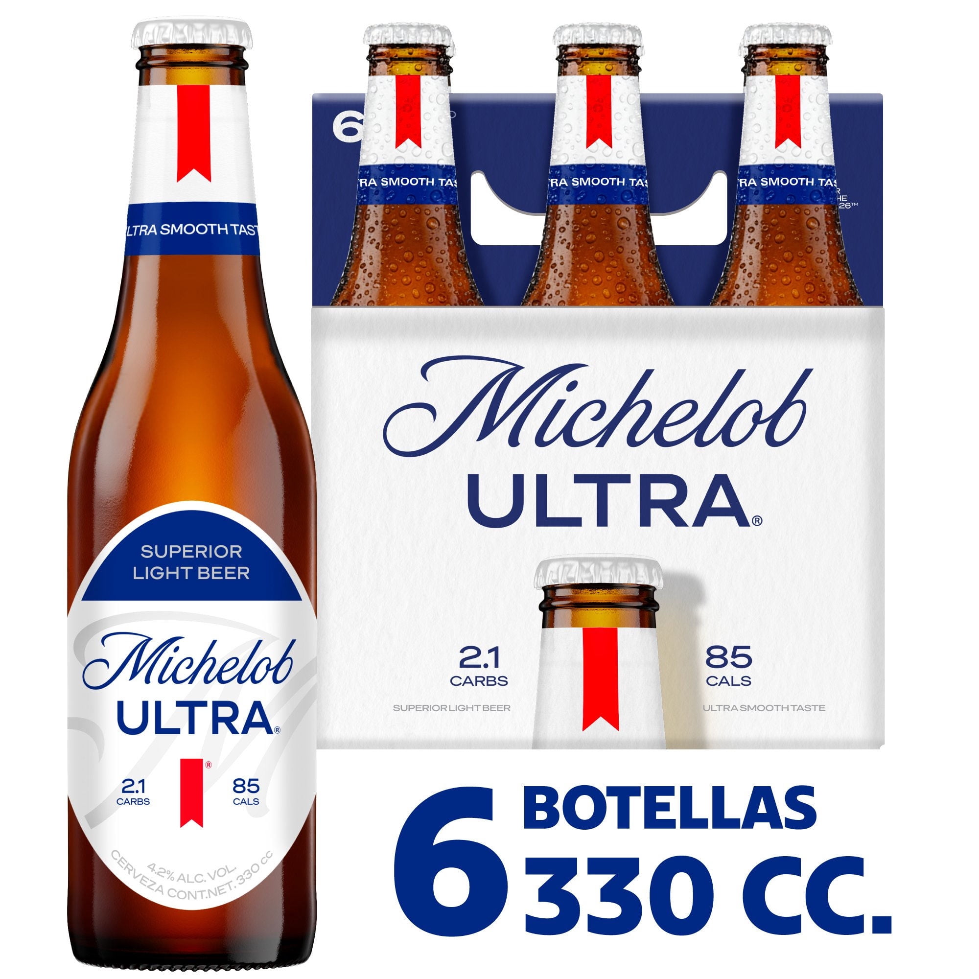 Cerveza Tradicional Superior Light Beer 3.5° Pack 6 Botella 6 Un Michelob Ultra