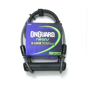On Guard - Candado U-Lock Neon Series Dt Negro