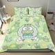 thumbnail image 1 of Keroppi, la Rana Conjunto de sábanas temático, trío de piezas, cómodo y amigable con la piel, diseño único, regalo de decoración para el hogar para familiares, amigos y fans,173cm *218cm, 1 of 6
