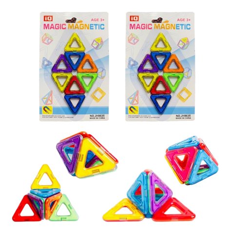 N-Ofertas - Juego Magnético Bloques De Construcción Didáctico 16 Pcs