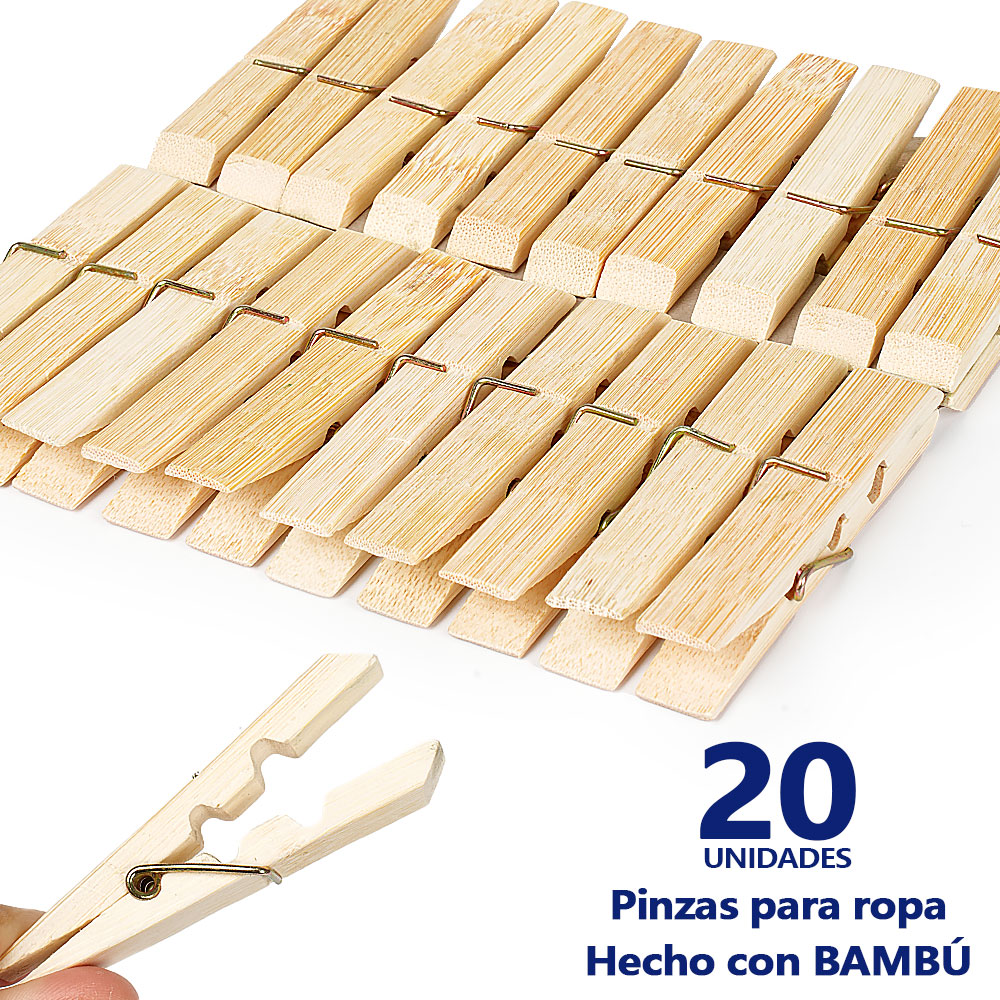 Aileda - 20 Perros Para Ropa Pinzas Tenazas Pinzas De Ropa Lavanderí