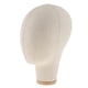 thumbnail image 2 of Cabeza De Bloque De Lona De Maniquí, Peluca, Sombrero De Peluquín, Pantalla Con Orificio De Montaje, 21 "beige, 2 of 5
