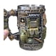 thumbnail image 2 of JARRO CERVEZA ARMY MILITAR taza 3D RESINA ACERO INOXIDABLE ESTILO VINTAGE tazon Mug, 2 of 6