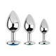 thumbnail image 1 of Set de 3 Plug Anal Acero Inoxidable S, M y L Color al Azar, 1 of 4