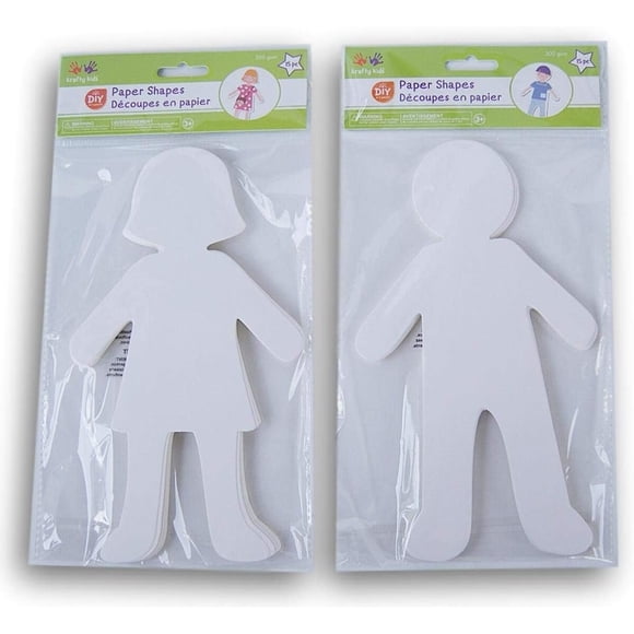 Figuras de papel Teaching Tree, 30 unidades, 5 x 9 pulgadas