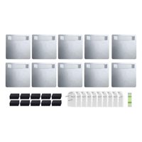 Magideal - Colgadores De Cuadros Autoadhesivos, Juego Para Colgar Cuadros, Juego De Montaje Fácil De Usar, Ganchos Adhesivos Para Cuadros, Fotografías De Cartón 10 Juegos